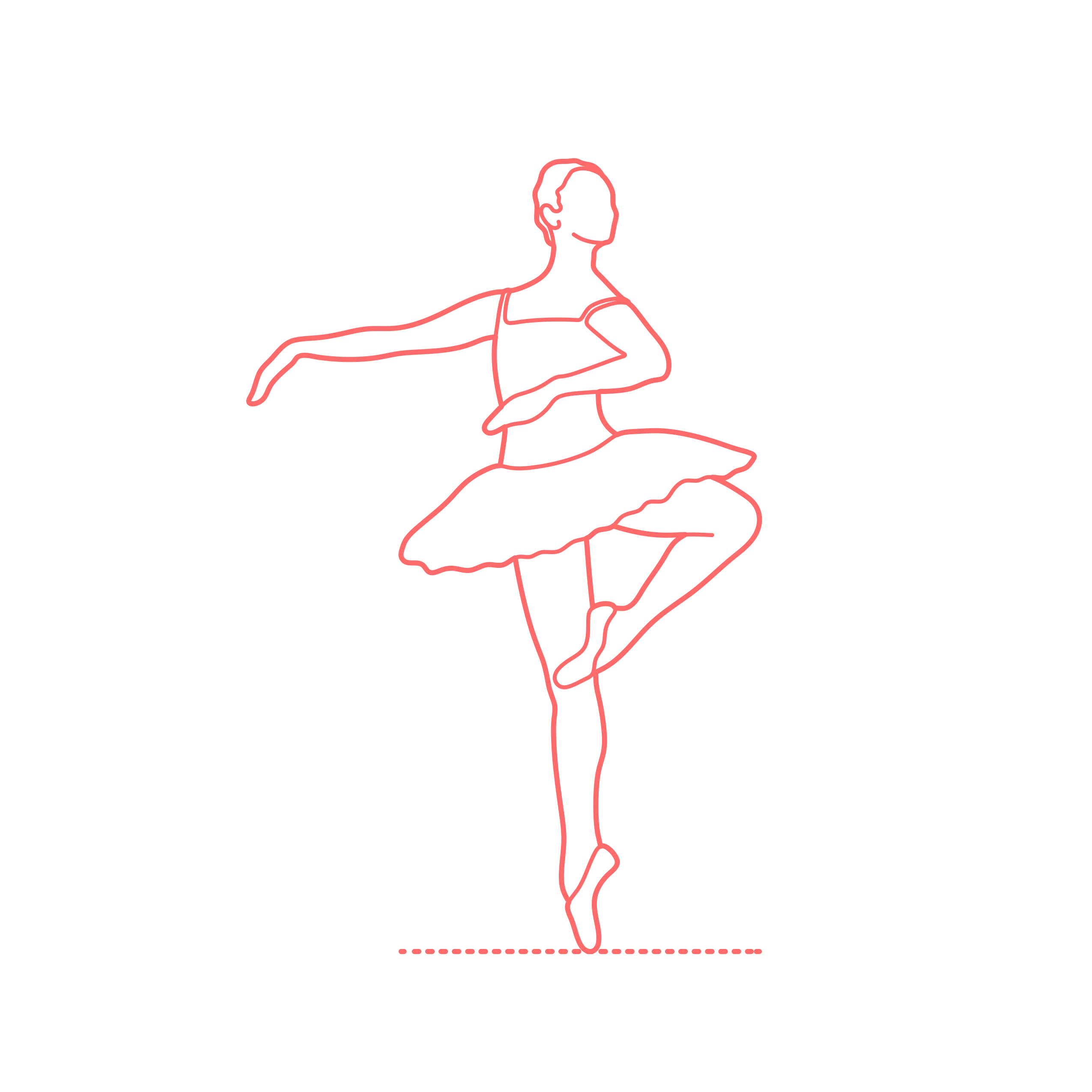 Humans Dancing Ballet Female Ballerinas Outline Icon Svg Set Free Vectors